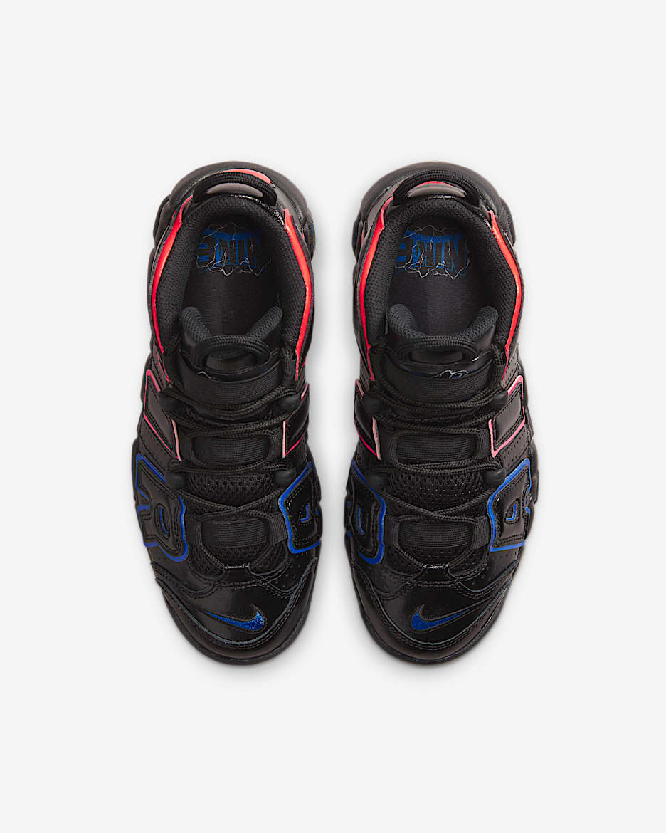 Nike Air More Uptempo Black Court Purple GS